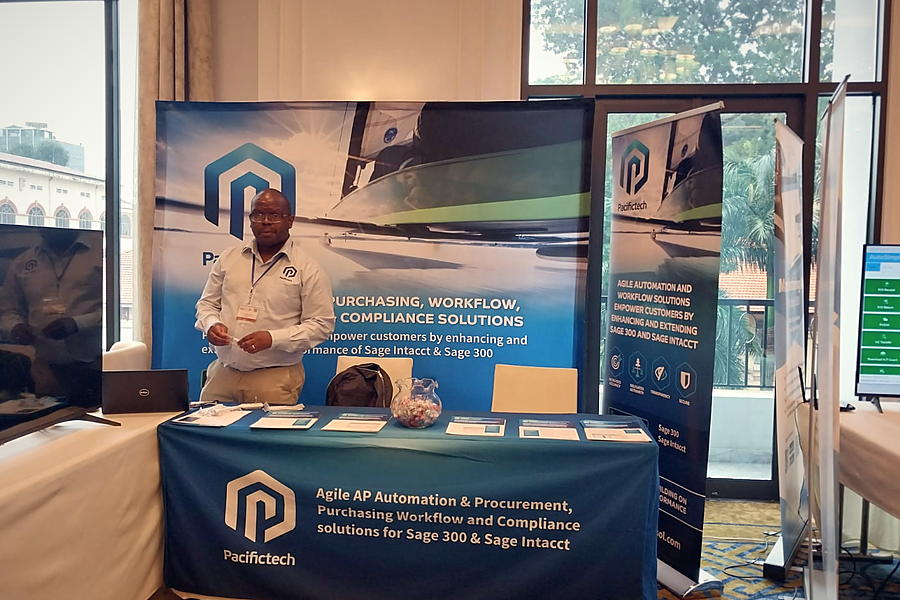 A stand on the floor at TPAC Asia