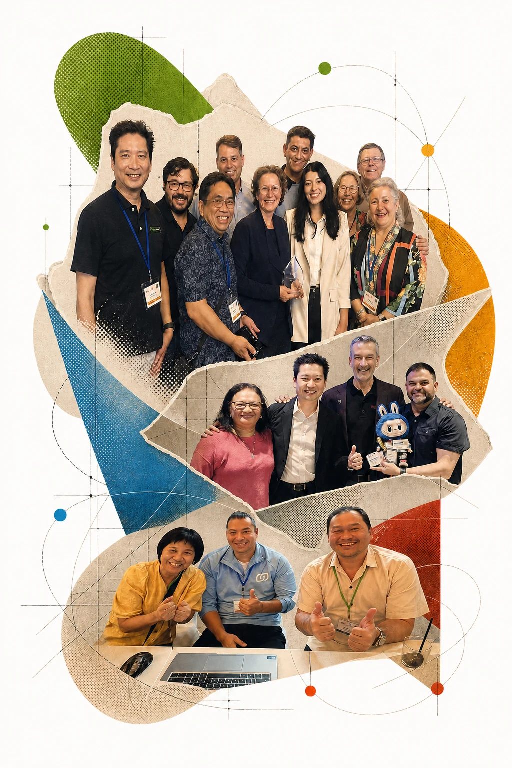 TPAC delegates from South Africa, North America and Asia Pacific connected in an editorial collage